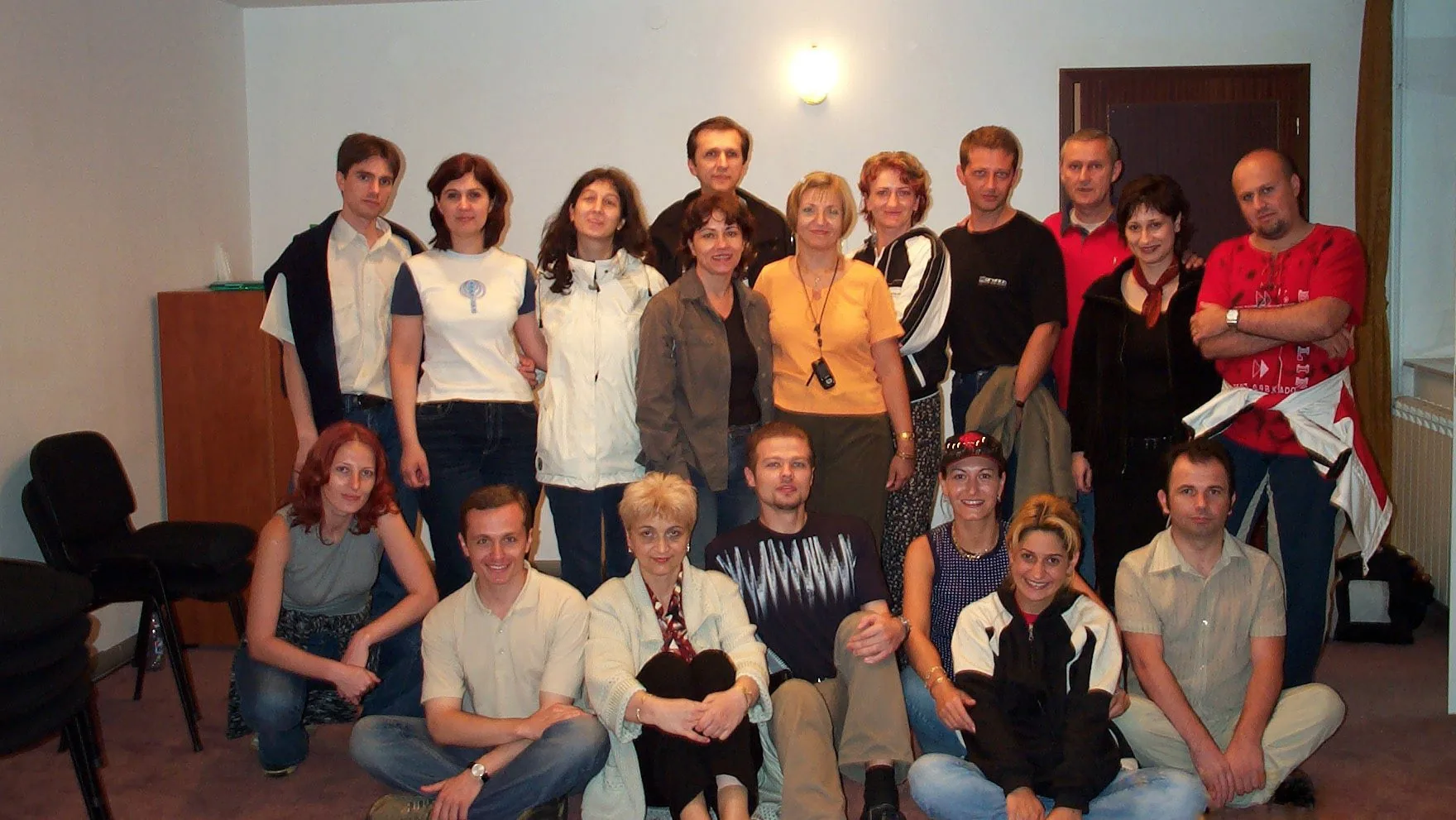 Participants during a moment of dialogue and reflection